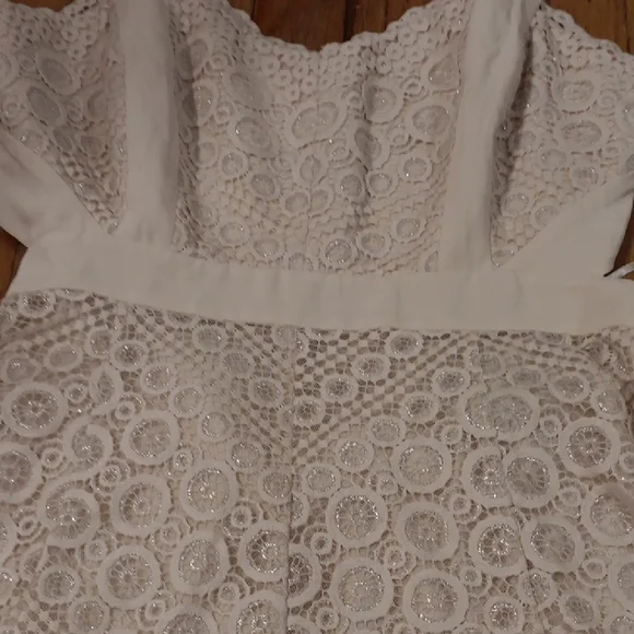 BCBGMaxAzria Ivory Lace Dress - Picture 4 of 7